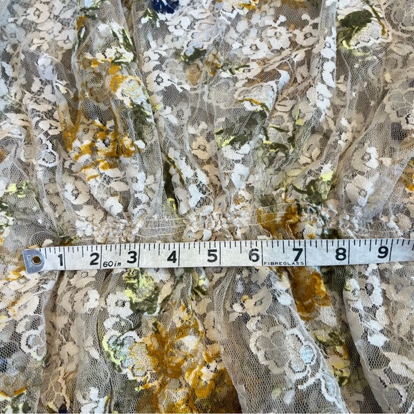 Free People Chrissy floral cream lace sheer Kimono oversized butterfly b… - Picture 5 of 7